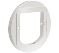 Sure PetCare | Adaptateur de Montage pour chatière à Puce électronique SureFlap, Connect et DualScan SureFlap, à Installer sur Les Portes et fenêtres en Verre, Couvre Les Trous, Blanc