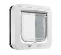 Sure PetCare | Chatière à Puce électronique SureFlap, Compatible avec Le médaillon d'identification par radiofréquence et Les puces électroniques, pour Portes, fenêtres et Murs, Gris/Blanc