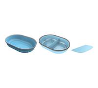 Sure PetCare | Lot de Tapis et Bol SureFeed, Compatible avec Le Distributeur de Nourriture à Puce électronique SureFeed avec Couvercle hermétique intégré, pour Aliments humides et secs, Bleu