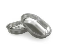 Sure Petcare SureFeed Lot de 2 gamelles en acier inoxydable, compatibles avec les mangeoires à puce SureFeed pour animaux domestiques, gamelles scellées, en métal, pour animaux domestiques