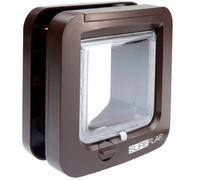 SUREFLAP Chatière à puce électronique - Marron - 142 mm x 120 mm (Mémorisation d’un maximum de 32 puces)