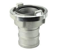 SURE TEC Germany Storz - Raccord avec douille de tuyau en aluminium 25-D - Raccord de pompier 1" 25 mm avec joint d'aspiration - Raccord d'aspiration en aluminium avec embout de 25 mm