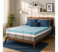 Sure2Sleep - Surmatelas en Mousse à mémoire de Forme et Gel, 7,6 cm, soulagement de la Pression, Confort rafraîchissant, fabriqué aux USA, certifié CertiPUR-US, adoucit Les Lits fermes, lit King Size