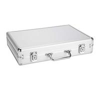 Surebuy Boîte de rangement pour montres, pratique, 24 grilles, valise en alliage d'aluminium, portable incassable pour les cadeaux de la Saint-Valentin, cadeaux d'anniversaire pour la famille ou