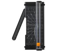 Fiskars Massicot SureCut A4 – 30 cm, lame à revêtement en titane, recyclé, noir