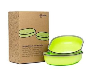 SUREFEED Bol simple - Lot de 2 (vert)