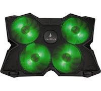 SureFire Bora Gaming Laptop Cooling Pad - Support de Refroidissement pour Ordinateur Portable 12"-17" - Refroidisseur PC - Ventilateurs Max 1200 TR/Min - Max 26 dBA - Vert I Powered by Verbatim