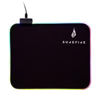Surefire Gaming – Tapis de souris gaming Silent Flight RGB-320 – Éclairé – Noir