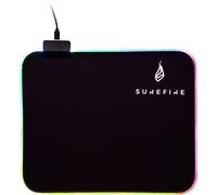 Surefire Gaming – Tapis de souris gaming Silent Flight RGB-320 – Éclairé – Noir