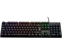 Surefire Kingpin M2 Clavier de Jeu mécanique Espagnol, multimédia de Jeu Full Size, RVB avec éclairage, Touches 100% Anti-ghosting, Disposition espagnole QWERTY