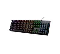 Surefire Gaming KingPin M2 filaire, USB Clavier de gaming français, AZERTY noir éclairé, touches