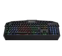 Surefire Kingpin Spanish Gaming Keyboard, Gaming Multimedia with LED Backlight, RGB with USB Cable, 25 Anti-Ghosting Keys, Spanish Layout QWERTY