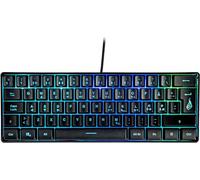 Surefire Kingpin X1 60% Clavier de Jeu Nordique pour Gaming multimédia Petit et Mobile, Clavier RVB avec éclairage, 25 Touches Anti-ghosting, Disposition scandinave QWERTY