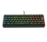 Surefire Gaming KingPin X1 filaire, USB Clavier de gaming français, AZERTY noir éclairé, touches