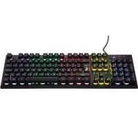 Surefire Kingpin X2 Clavier de Jeu Espagnol, Clavier multimédia de Jeu avec éclairage, Clavier RVB avec Plaque Avant en Aluminium, 25 Touches Anti-ghosting, Disposition espagnole QWERTY