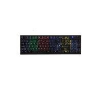 SureFire KingPin X2 Clavier Gaming USB AZERTY Français Noir Métallique, Membrane, Rétroéclairage RGB, Anti-ghosting, Windows/macOS/ChromeOS, Câble 1.8m