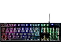 Surefire Kingpin X2 Multimedia Metal RGB Gaming Keyboard QWERTZ German