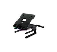 SureFire Portus X2 Support Laptop 10-17.3" Noir : Métal/ABS, 20 Angles, 3 Hauteurs, USB 3.2 Gen 1, Pads Antidérapants, 10Kg, Supports Smartphone