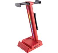 SureFire Vinson N2 Dual Balance Gaming RGB MF Headphone Stand 2xUSB 3.0 USB-C Rouge