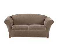 Surefit Loveseat Lot de 3 Housses de canapé Stretch piqué pour 2 Places avec Housse de Protection et 2 Housses de Coussin pour Un Ajustement sûr, Coussins à Motifs géométriques et Housses de canapé 2