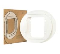 Sure Petcare Lot de 2 adaptateurs de montage pour chatière Sure Petcare SureFlap Microchip et Connect Pet Chatière pour chats et petits chiens - Installation sur panneau en verre - Blanc