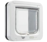 Sure PetCare | Chatière à Puce électronique SureFlap, Compatible avec Le médaillon d'identification par radiofréquence et Les puces électroniques, pour Portes, fenêtres et Murs, Gris/Blanc
