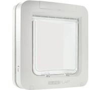 SUREFLAP Grande chatiere a puce électronique - Blanc - 178 mm x 170 mm (Mémorisation d'un maximum de 32 puces)