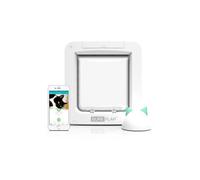 SUREFLAP Grande Chatière à Puce électronique Connecté - Blanc - 178 mm x 170 mm (Livré sans le Hub)