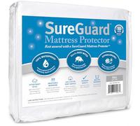 SureGuard Protège-Matelas pour lit Double - 100% imperméable et hypoallergénique - Housse ajustée en Coton éponge de qualité supérieure
