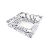 SUREK élégant Cendrier à Cigarettes cendrier en Verre Cristal décor Portable cendrier Moderne Bureau à Domicile intérieur extérieur Jardin cendrier à cigares Facile à Utiliser
