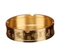 SUREK élégant Cendrier en cuivre Dispositif de Traitement des Cendres de Cigarette Cendrier de Cigarette pour Une Utilisation en intérieur ou en extérieur Dessus de Table Ornements Facile à Utiliser