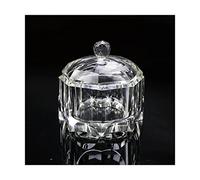 SUREK élégant Cendrier en Verre Cristal avec Couvercle cendrier Cigare cendrier conteneur cendriers extérieurs cendrier Anti-Volant intérieur Facile à Utiliser