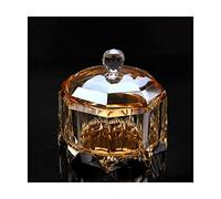 SUREK élégant Cendrier en Verre Cristal avec Couvercle cendrier Cigare cendrier conteneur cendriers extérieurs cendrier Anti-Volant intérieur Facile à Utiliser