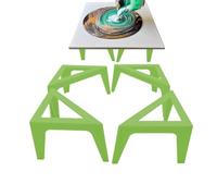 Surélévateurs En Toile,Outil Pour Chevalet D'Art Triangulaire,4 Pièces de Supports pour la Coulée de Peinture - Pour Artistes Étudiants École À La Maison Studio Exposition