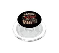 Surélevée sur Vinyle et Voiture Classique V8s pour Amateur de Musique rétro PopSockets PopGrip pour MagSafe
