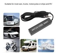SURENHAP Antenne de voiture Antenne amplifiée cachée par radio AM/FM stéréo électronique universelle 12V pour RV de moto antenne