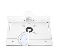 SURENHAP Ascenseur de toupie Kit de système de levage de toupie en métal Plaque de base en aluminium pour outillage scie Argent