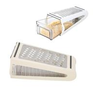 SURENHAP Broyeur à fromage Râpe à fromage Récipient amovible double face ABS Matériau PS 22x13.5x8.5cm/8.7x5.3x3.3in Râpe art rape