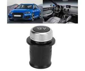SURENHAP Cache allume-cigare Cache anti-poussière pour prise allume-cigare de voiture chromé 12 V 4H0919311 auto vehicule