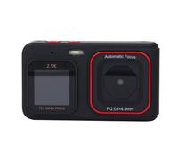 SURENHAP Caméra numérique de poche Caméra numérique 72MP 2,5k Sortie vidéo Caméra compacte à double écran 16x Zoom photo Noir