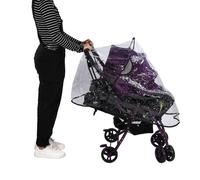 SURENHAP Couverture de pluie de landau Housse de protection contre la pluie pour poussette de bébé, respirante et jeux poussette