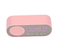 SURENHAP Écorce d'alarme en haut-parleur Bluetooth Écran d'alarme Bluetooth en haut-parleur Hifi LED Miroir Écran Micro USB Charge