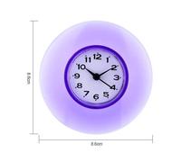 SURENHAP Horloges Murales Salle de bains Cuisine Miroir Ventouse Horloge Murale Douche Étanche Horloges À Quartz deco pendule