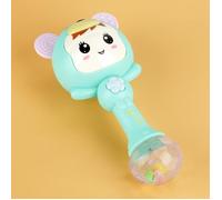 SURENHAP Jouets de hochet en plastique Hochet musical électronique éducatif pour bébé, dessin animé mignon, jouets casse-tete Vert