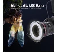 SURENHAP Lumière flash annulaire FC-100 Kit de lumière d'appoint pour caméra vidéo à flash annulaire à LED universel photo flash