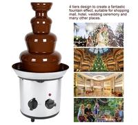 SURENHAP Machine de fusion au chocolat 4 niveaux de la machine à fusion au chocolat électrique Fountaine electromenager jus