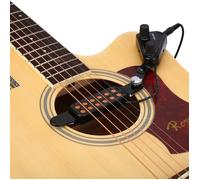 SURENHAP Micro de guitare Transducteur de micro magnétique à 12 trous sonores avec kit d'accordeur de tonalité de art acoustique
