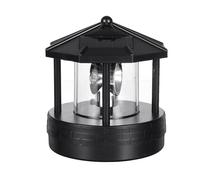 SURENHAP Phare à énergie solaire à énergie solaire rotatif extérieur imperméable à LED LED solaire Tour deco lampe Comme indiqué