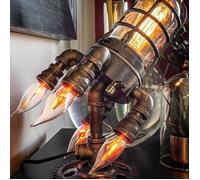 SURENHAP veilleuse fusée Lampe Steampunk industrielle, veilleuse, décoration de la maison, pour salon, chambre à deco meuble blanc