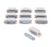 Surepromise Lot de 10 Aimant magnétique de verrouillage résistant pour Placard Armoire Porte Loquet magnétique Meuble de cuisine Armoire 6 kg Traction solide 45 mm
